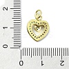 Brass Micro Pave Colorful Cubic Zirconia Pendants KK-H475-14G-05-3