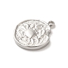 304 Stainless Steel Pendants STAS-B074-08P-06-2