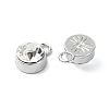 Rack Plating Alloy Rhinestone Charms FIND-M014-16F-P-2
