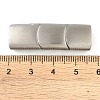 Tarnish Resistant 316 Surgical Stainless Steel Magnetic Clasps with Glue-in Ends STAS-F269-03MP-01-3