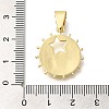 Rack Plating Brass with Cubic Zirconia Pendants KK-Z086-59G-3