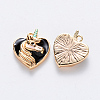 Brass Enamel Pendants KK-T049-025G-04-NF-2