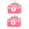 Medical Theme Alloy Enamel Pendants AL-CBA2919-03G-11B-1