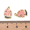 304 Stainless Steel Enamel Pendants SA-CBA7876-29G-07-3