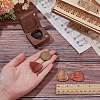 4Pcs 4 Colors Triangle Wood Guitar Picks AJEW-AR0005-07-3