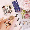 32Pcs 8 Styles Rack Plating Alloy Pendants FIND-SC0009-93-3