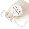 Burlap Packing Pouches Drawstring Bags ABAG-TA0001-14-4