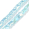 AB Color Plate Glass Beads Strands EGLA-P051-06B-C02-1