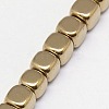 Electroplate Non-magnetic Synthetic Hematite Beads Strands G-J172-3x3mm-08-3