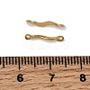 304 Stainless Steel Wavy Bar Links Connector Charms STAS-A134-01C-G-3