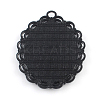 Electrophoresis Alloy Oval Big Pendant Cabochon Settings PALLOY-Q304-42-NR-2