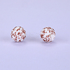Printed Round Silicone Focal Beads SI-JX0056A-213-1