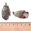 Natural African Bloodstone Carved Pendants G-K369-01P-08-3