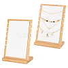 2 Bags Bamboo Wood Multiple Necklace Display Stands NDIS-PH0001-10A-1