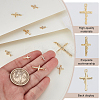10Pcs 10 Styles Brass Micro Pave Cubic Zirconia Charms KK-GA0002-21G-3