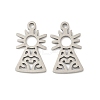 201 Stainless Steel Laser Cut Pendants STAS-P428-10P-02-1