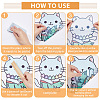 Translucent PVC Self Adhesive Wall Stickers STIC-WH0015-331-7