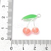 Alloy Enamel Pendants PALLOY-R151-43P-03-3