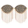 2Pcs Detachable Iron Tassel Epaulettes AJEW-FH0006-25G-1