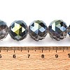 Transparent Electroplate Glass Beads Strands EGLA-N002-34F-F05-2