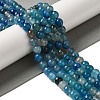Dyed & Heated Natural Dragon Veins Agate Beads Strands G-P539-A01-03-2