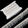 10 Yards Double Layer Polyester Pleated Lace Trim DIY-FG0006-46-1