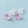 Cubic Zirconia Diamond Stud Earrings LS-STER-M105-01C-S-1