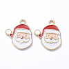 Golden Plated Alloy Enamel Pendants LS-X-ENAM-D040-C09-G-1