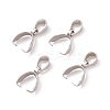 Non-Tarnish 201 Stainless Steel Pendant Pinch Bails STAS-P223-16P-C-3