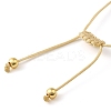 Adjustable Flat Round with Holy Virgin Charms Bracelet LS-BJEW-Z073-01G-04-3