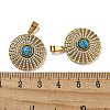 Synthetic Turquoise Pendants STAS-U024-16G-01-3