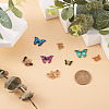 30Pcs 15 Style Light Gold Alloy Enamel Pendants ENAM-CW0001-16-5