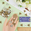 80Pcs 2 Colors Tibetan Style Alloy Pendants FIND-SC0007-30-3