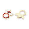 Valentine's Day Alloy Enamel Pendants ENAM-T023-18A-2