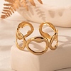 304 Stainless Steel Cuff Bangles for Women BJEW-U032-03G-1
