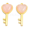 Natural Rose Quartz Pendants G-N326-158-17-3