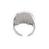 Brass Micro Pave Cubic Zirconia Cuff Rings RJEW-S045-150P-2
