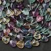 Natural Green Purple Yellow Fluorite Beads Strands G-NH0048-A01-01-2