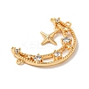 Brass Micro Pave Clear Cubic Zirconia Pendants KK-K378-01G-01-2