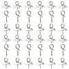 45Pcs 3 Styles Stainless Steel Cup Pearl Peg Bails Pin Pendants STAS-YW0003-09-2