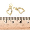 Brass Micro Pave Cubic Zirconia Pendants KK-I379-15G-05-3