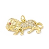 Brass Micro Pave Cubic Zirconia Pendants KK-P224-06G-1