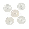 Natural Quartz Crystal Rock Crystal Donut/Pi Disc Charms G-G142-01W-1