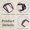 4Pcs 2 Colors Imitation Leather ID Card Holder AJEW-CL0001-09-6