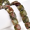 Natural Unakite Beads Strands G-T138-158-1
