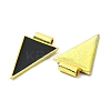 Brass Enamel Pendants KK-R157-10G-2
