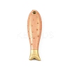 Brass Enamel Pendants KK-CBAF17A-06G-01-1