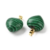Synthetic Malachite Pendants G-I311-A32-G-2