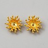 Brass Bead Caps KK-WH0101-063G-1