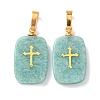 Natural Amazonite Pendants G-G461-06G-07-1